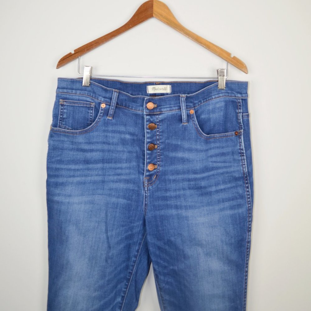 Madewell 10" High Rise Skinny Crop Button-Front - Picture 4 of 8
